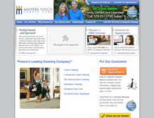 Tablet Screenshot of masterstouchcarpetcare.net